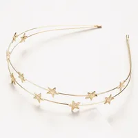 Five-pointed Star  Double-layer Headband main image 1