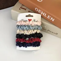 Satin Hair Scrunchies Set sku image 2