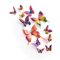 Creative Butterfly Wall Stickers 12-piece Set sku image 6