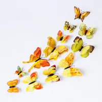 Creative Butterfly Wall Stickers 12-piece Set sku image 5