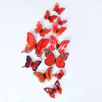 Creative Butterfly Wall Stickers 12-piece Set sku image 3