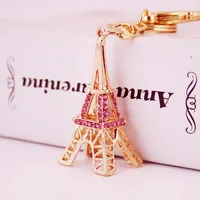 Creative Crafts Diamond Eiffel Tower Keychain main image 2