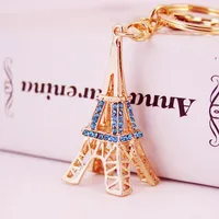 Creative Crafts Diamond Eiffel Tower Keychain main image 3
