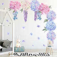 Purple Lavender Flower Ball Wall Sticker main image 4