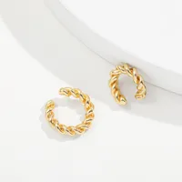 Retro C Shape Plating Alloy No Inlaid Earrings main image 2