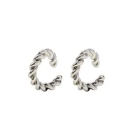 Retro C Shape Plating Alloy No Inlaid Earrings main image 5