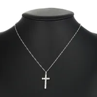 Hip Hop Cross Pendant Diamond Necklace main image 4