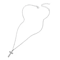 Hip Hop Cross Pendant Diamond Necklace main image 3