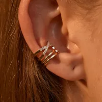 Wholesale Jewelry Fashion Copper Artificial Gemstones Plating Earrings main image 1