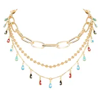 Fashion Devil Eye Chain Eye Pendant Clavicle Chain Necklace sku image 1