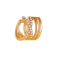 Wholesale Jewelry Fashion Copper Artificial Gemstones Plating Earrings sku image 2
