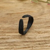 Simple Feather Octopus Open Ring main image 4