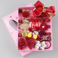 Korean Children's 18 Sets Pink Cute Hairpin sku image 5