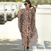 New Leopard Dot Cardigan Vacation Long Skirt Beach Cover Dress Wholesale Nihaowholesale sku image 9