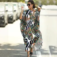 New Leopard Dot Cardigan Vacation Long Skirt Beach Cover Dress Wholesale Nihaowholesale sku image 4