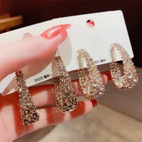 New Korean Retro Baroque Rhinestone Earrings main image 1