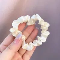 Unisex Simple Style Commute Solid Color Cloth Hair Tie sku image 2