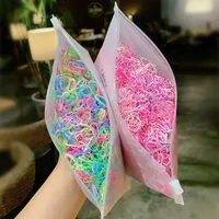 Korean Simple Colorful Hair Ring Set main image 2