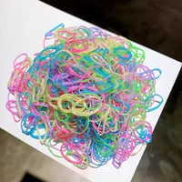 Korean Simple Colorful Hair Ring Set main image 3
