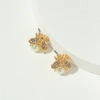 Fashion Plating Alloy Artificial Gemstones Earrings main image 5