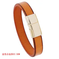 Retro Simple Smooth Leather Bracelet sku image 6