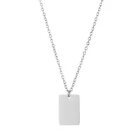 Stainless Steel 14K Gold Plated Fashion Plating Geometric Necklace sku image 1