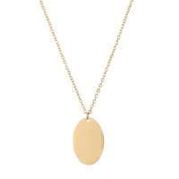 Stainless Steel 14K Gold Plated Fashion Plating Geometric Necklace sku image 1
