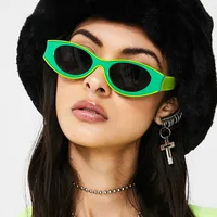 Retro Color Block Solid Color Ac Square Full Frame Glasses main image 1
