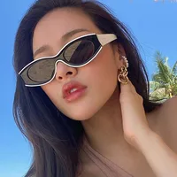 Retro Color Block Solid Color Ac Square Full Frame Glasses main image 2
