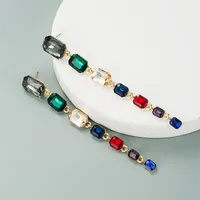 Fashion Multi-layer Alloy Diamond Earrings main image 2