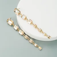 Fashion Multi-layer Alloy Diamond Earrings main image 4
