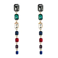 Fashion Multi-layer Alloy Diamond Earrings main image 5