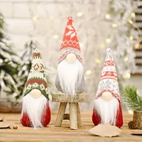 Snowflake Knitted Hat Forest Elderly Doll Christmas Decoration main image 1