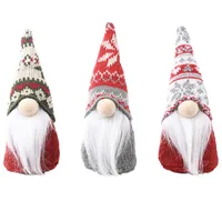 Snowflake Knitted Hat Forest Elderly Doll Christmas Decoration main image 5