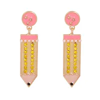 Korea Simple Creative Colored Pencil Fun Earrings main image 1