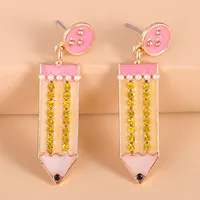 Korea Simple Creative Colored Pencil Fun Earrings main image 2