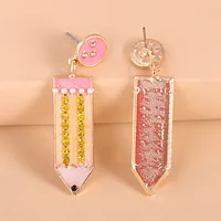 Korea Simple Creative Colored Pencil Fun Earrings main image 4