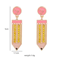 Korea Simple Creative Colored Pencil Fun Earrings main image 5