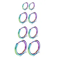 Simple  Stainless Steel Earrings main image 2