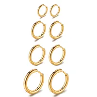 Simple  Stainless Steel Earrings main image 4