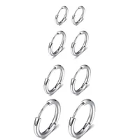 Simple  Stainless Steel Earrings main image 5