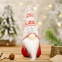Snowflake Knitted Hat Forest Elderly Doll Christmas Decoration sku image 1