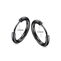 Simple  Stainless Steel Earrings sku image 4