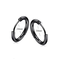 Simple  Stainless Steel Earrings sku image 5