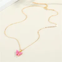 Fashion Butterfly Resin Necklace main image 5