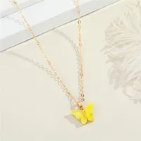 Fashion Butterfly Resin Necklace sku image 1