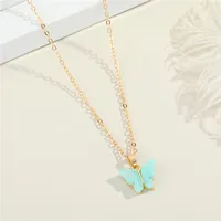 Fashion Butterfly Resin Necklace sku image 2