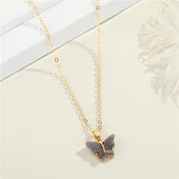 Fashion Butterfly Resin Necklace sku image 5