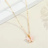 Fashion Butterfly Resin Necklace sku image 4