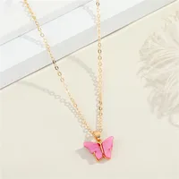 Fashion Butterfly Resin Necklace sku image 3